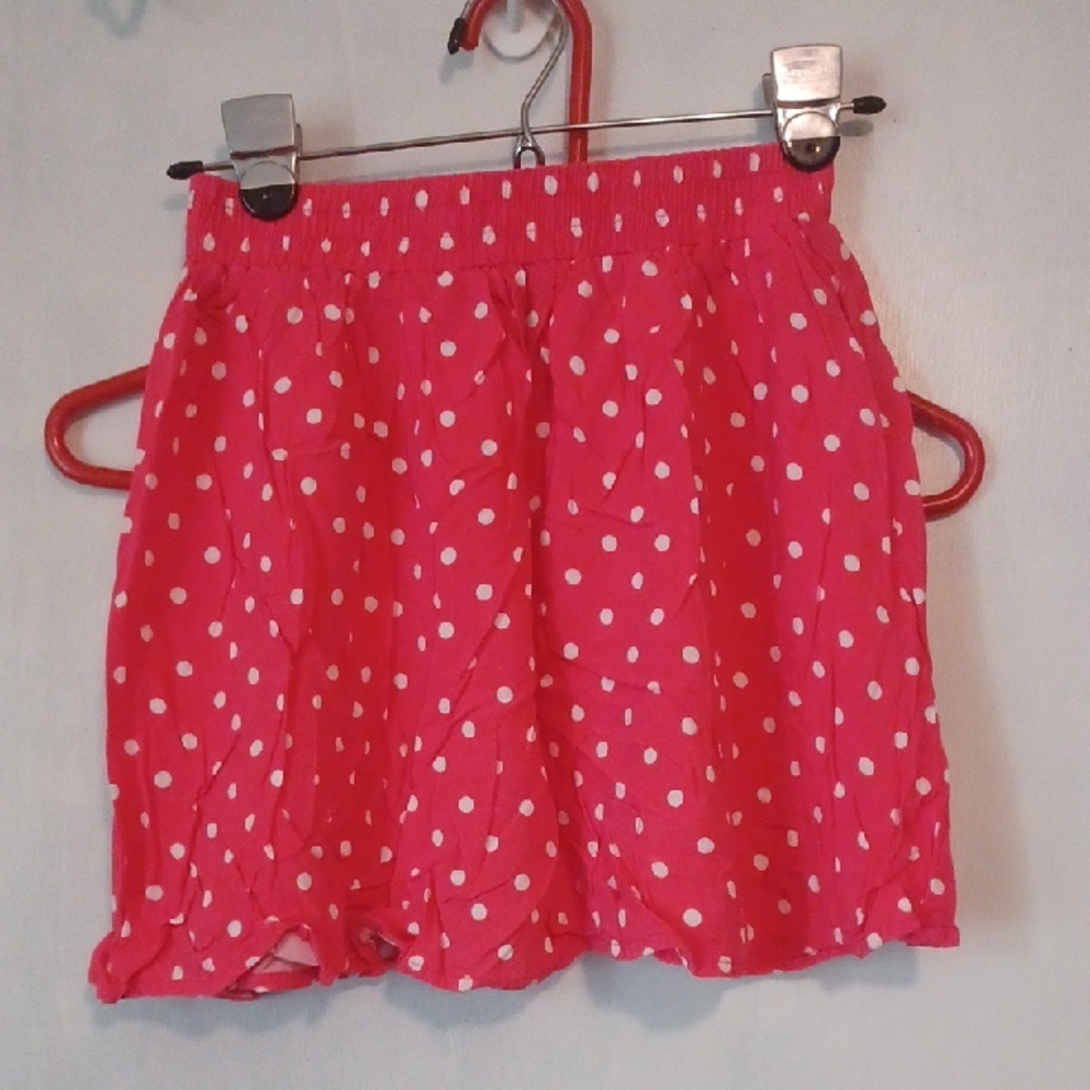 Forever 21 Pink and White Polka Dot Skirt